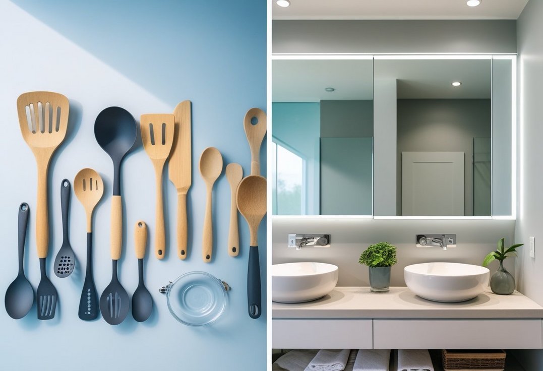 Sådan vælger du de bedste køkkenredskaber og spejlskabe til badeværelset